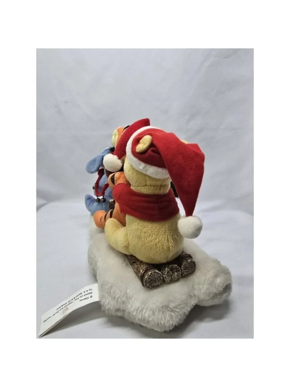 Gemmy Disney Winnie the Pooh Tigger Eeyore Christmas Sleigh Music/Motion Tested